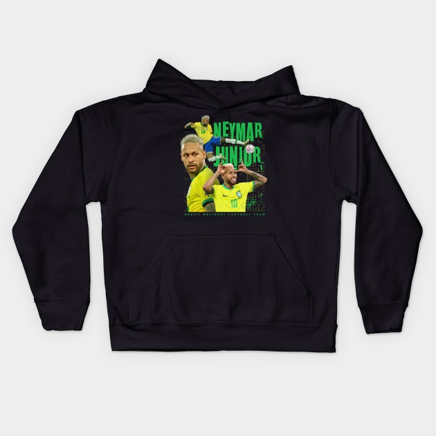 Neymar Jr. Kids Hoodie by Juantamad